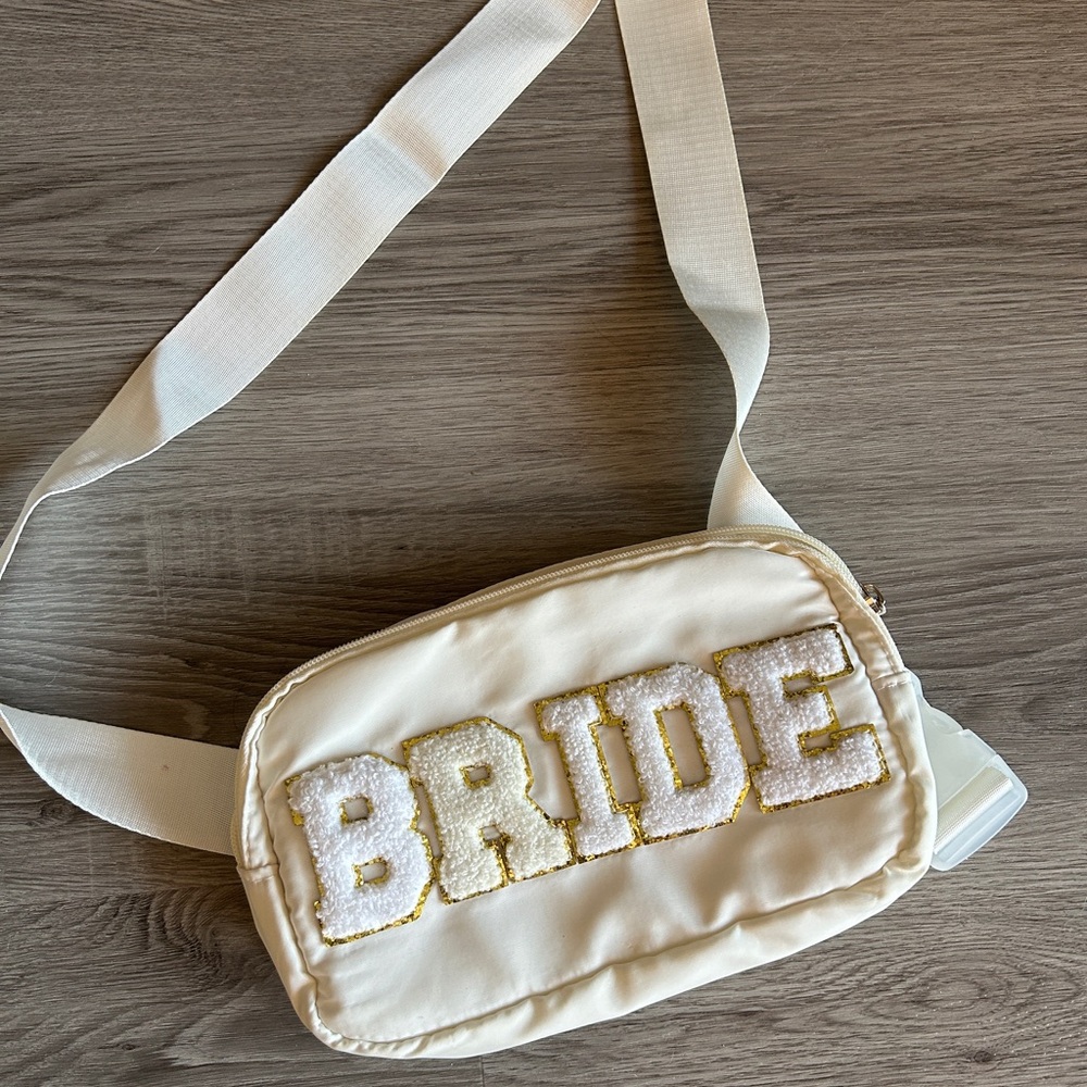 White and Gold Bride Bag